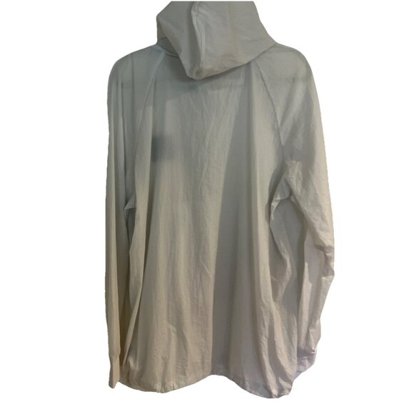 Adidas Mens Sheer Hooded Raincoat Anorak Jacket White NEW Sz XL RSP $70 - Picture 8 of 14